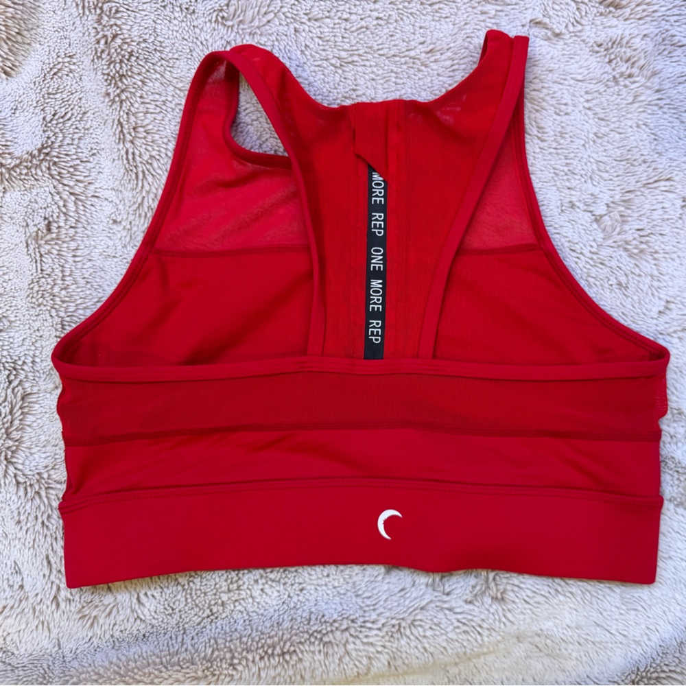 Used Medium Zyia Red All Star Sport Bra